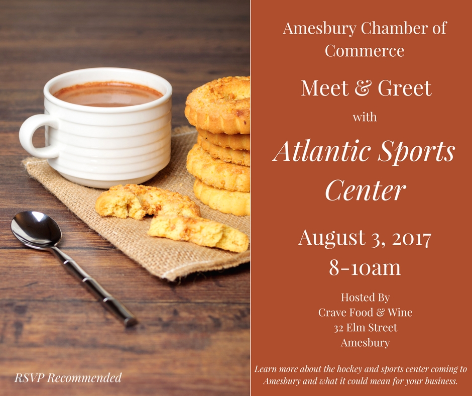 Chamber Member Meet & Greet with Atlantic Sports Center @ Crave Food & Wine